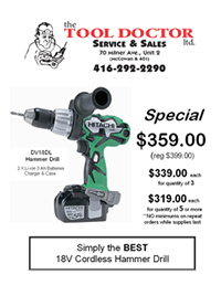 Go to The Tool Doctor promotions.